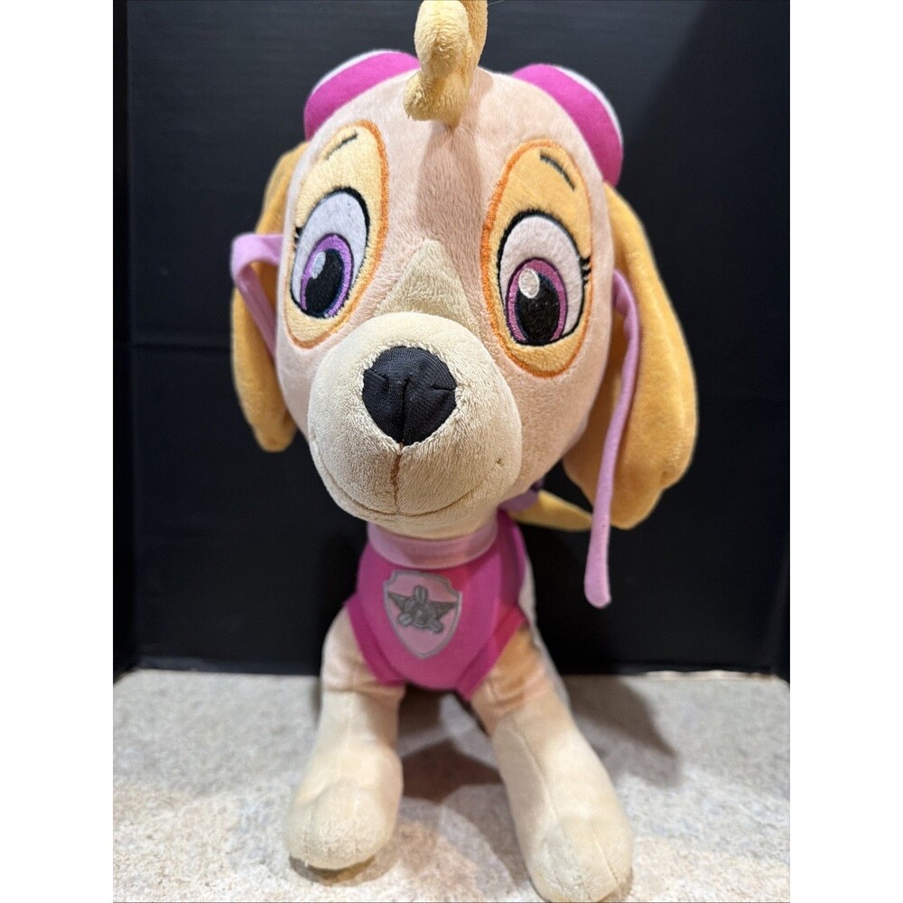 Nick Jr. Paw Patrol NICE PINK SKYE PUPPY DOG 15" Plush STUFFED ANIMAL Toy 2021
